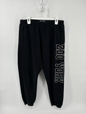 Zoo York Black Sweatpants with White Side Logo